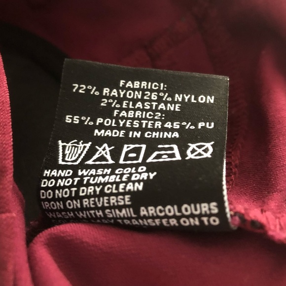 Killstar Night Patrol Blood Halter Top Zip Up Buckle Burgundy Size Small - Picture 4 of 4